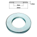 Шайба плоска оцинкована 8х16 (100шт.)