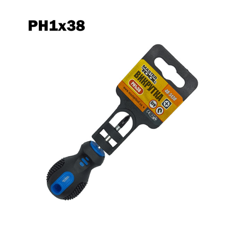 Викрутка MasterTool РН-1 38мм (шт)