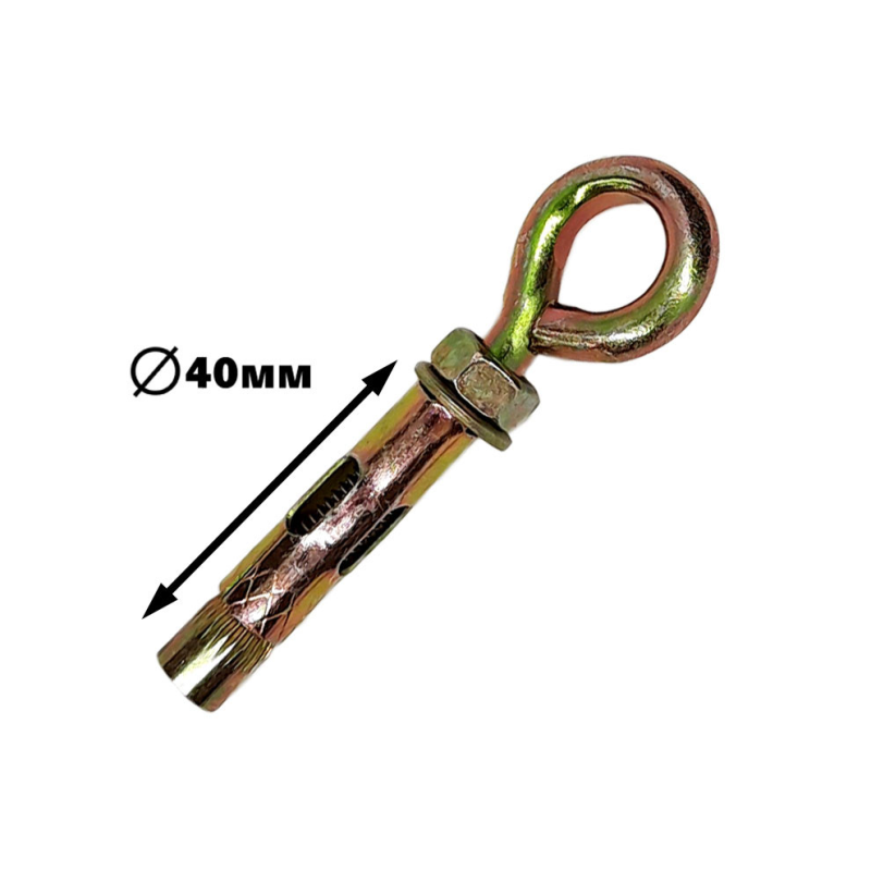 Анкер-гайка с гаком “кільце“ 8х40 (1шт.)