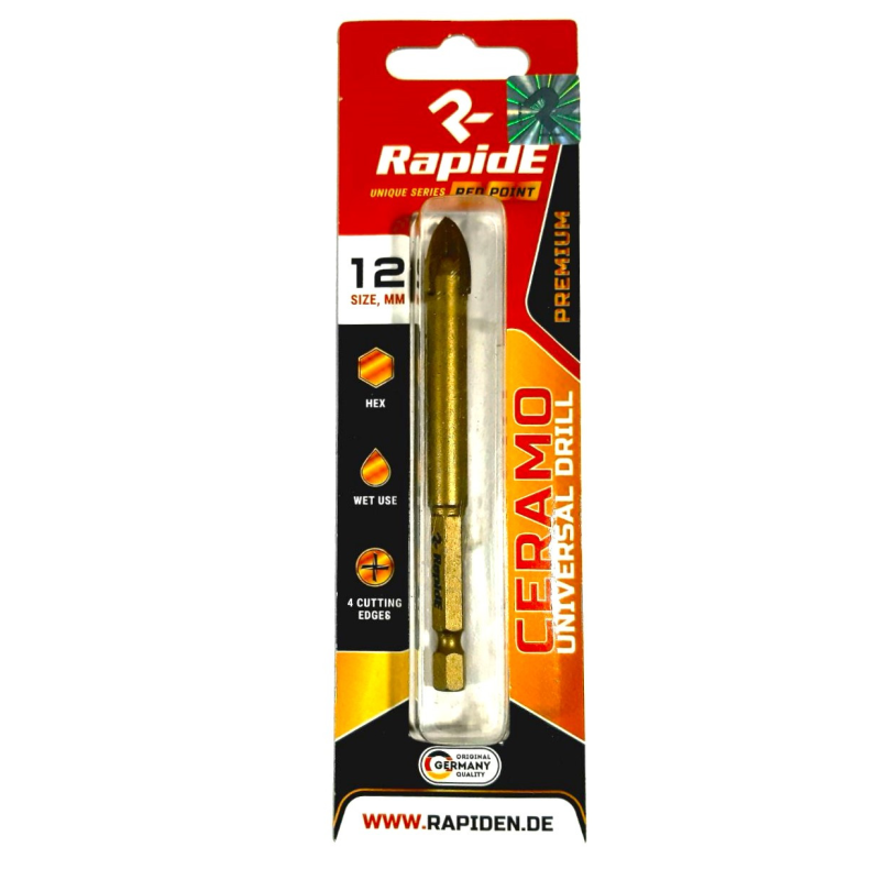 Свердло Ceramo 12мм Rapide Red Point (1шт.)