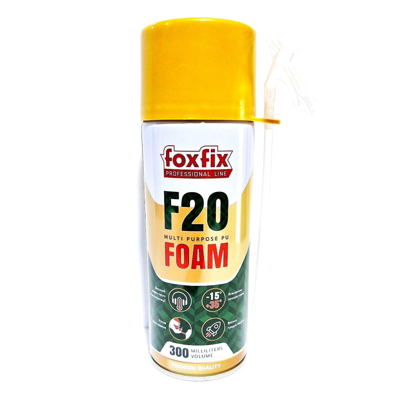 Піна монтажна FOXFIX F20 Ручна (300мл, 325г) Піна монтажна FOXFIX F20 Ручна (300мл, 325г)