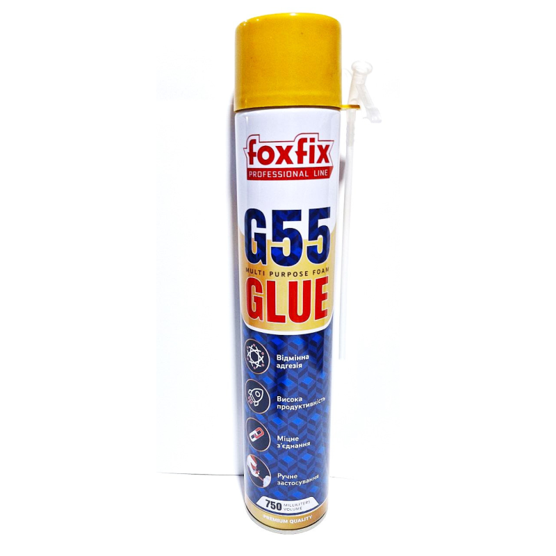 Піна-клей FOXFIX G55 Ручна (750мл, 700г)