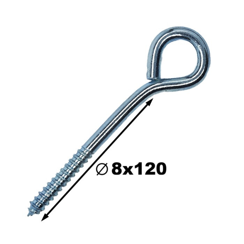 Шуруп з гаком О 8х120 (шт)