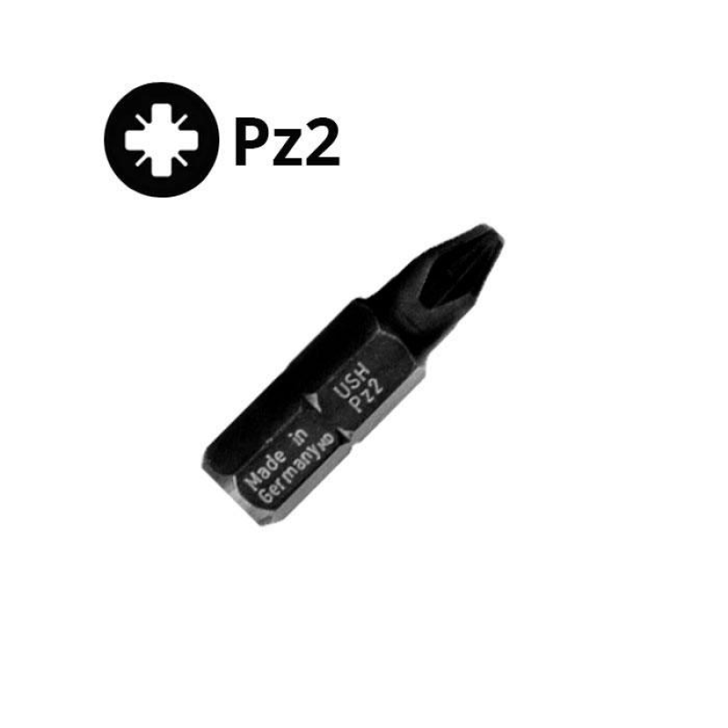 Біта PZ-2 25мм USH\Germany (1шт.) Біта PZ-2 25мм USH\Germany (1шт.)