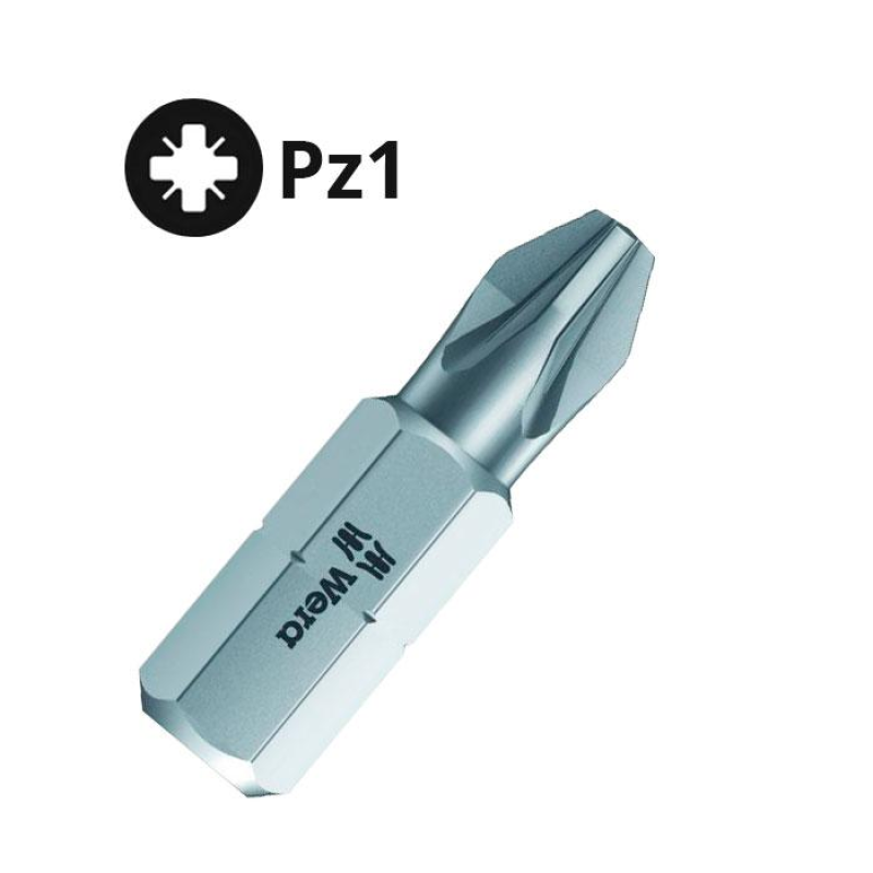 Біта PZ-1 25мм. Wera\Germany (1шт.) Біта PZ-1 25мм. Wera\Germany (1шт.)